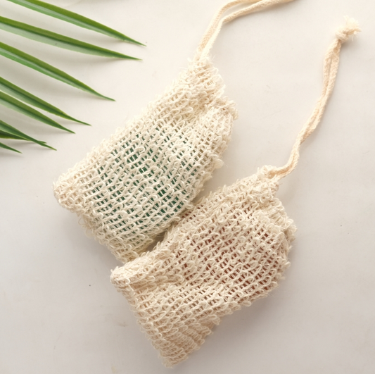 sisal fiber exfoliating soap bag